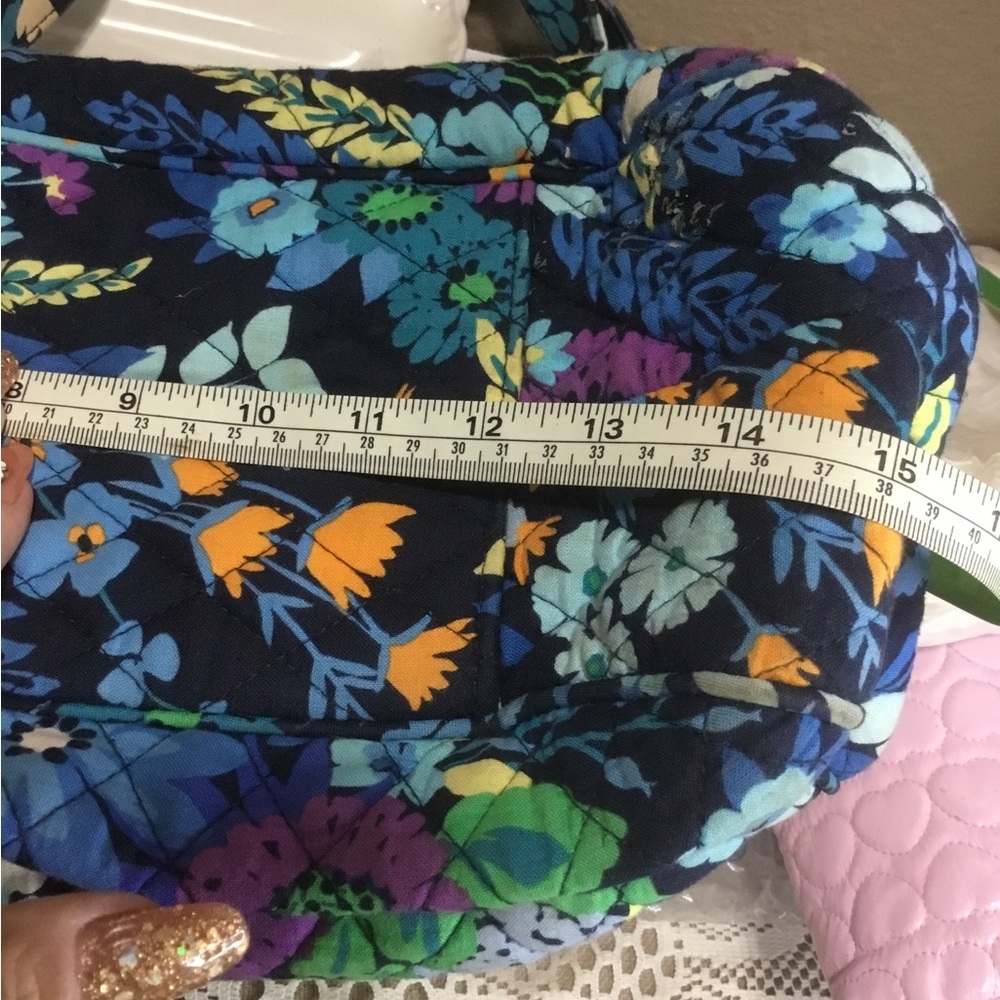 VERA BRADLEY BLUE FLORAL BAG - Picture 13 of 16